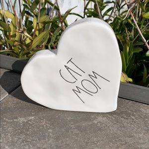 Rae Dunn CAT MOM Heart